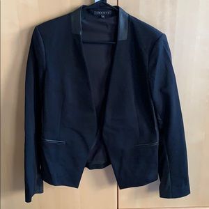 Theory Black Blazer with Detailing Size 10